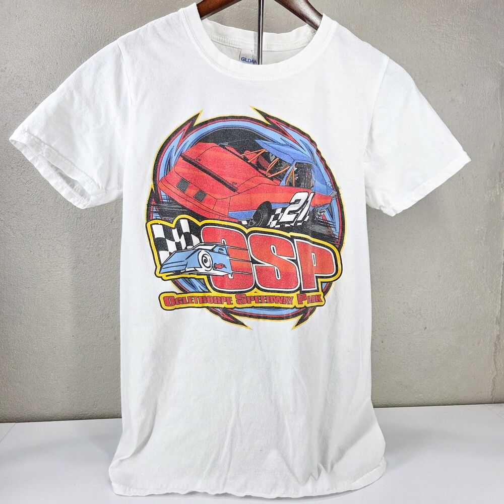 Oglethorpe Speedway Park OSP Pooler Georgia Racing Double Sided T-Shirt Sz S